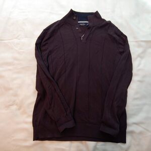 Mens L‎ Nautica sweater pullover brown